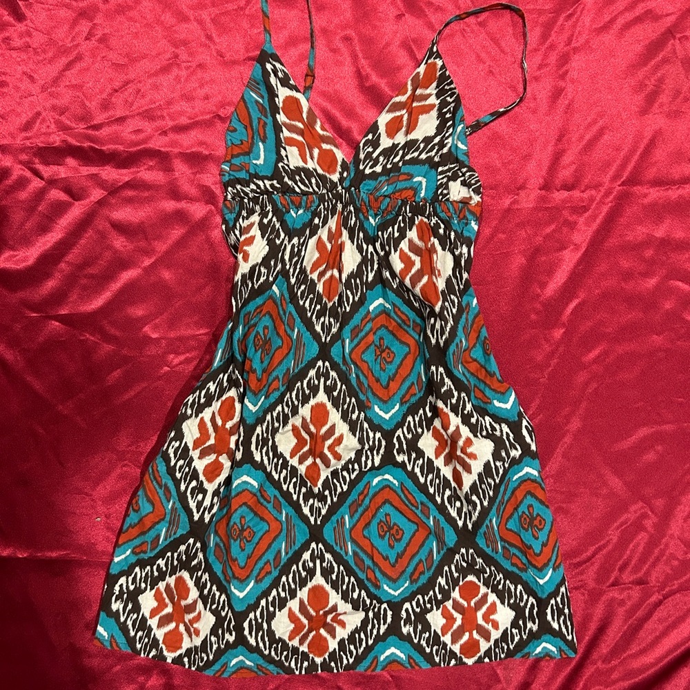 Wet Seal Multicolor Patterned Dress